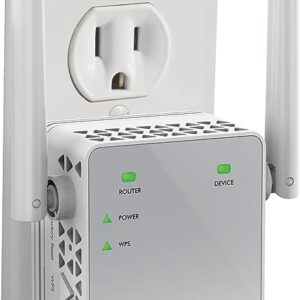 NETGEAR Wi-Fi Range Extender EX3700 - Coverage Up to 1000 Sq Ft and 15 Devices with AC750 Dual Band Wireless Signal Booster & Repeater (Up to 750Mbps Speed), and Compact Wall Plug Design